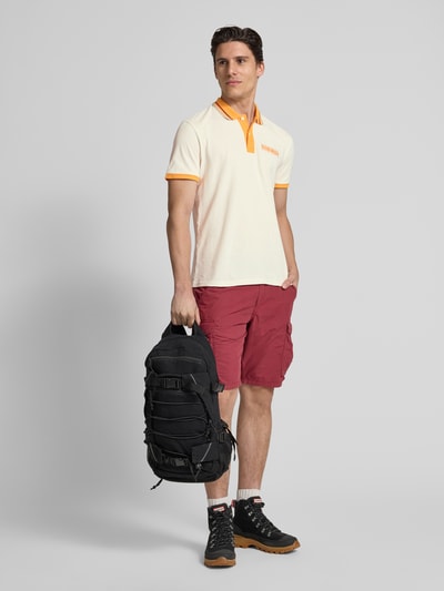 Napapijri Regular Fit Poloshirt mit Label-Stitching Modell 'E-MURLO' Weiss 1