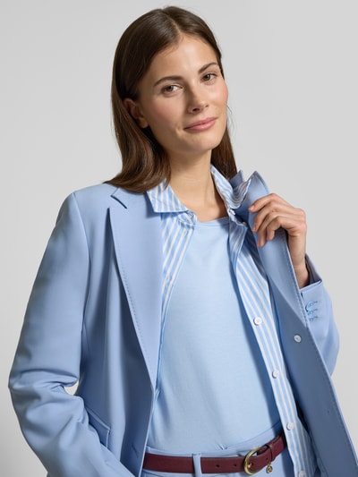 Weekend Max Mara Shaped Fit Longsleeve mit Baumwoll-Anteil Modell 'MULTIA' Hellblau 3