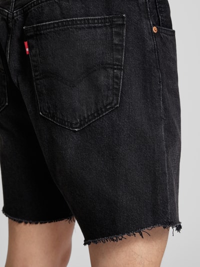 Levi's® Regular Fit Jeansshorts mit Knopfverschluss Black 3