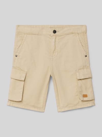 Mayoral Regular Fit Cargoshorts mit Label-Badge Sand 1