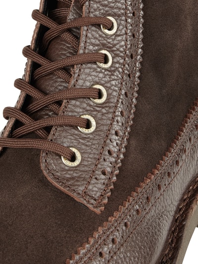 SELECTED HOMME Boots van leer, model 'Ricky' Donkerbruin - 2