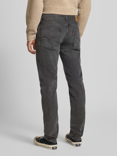 Levi's® Straight fit jeans met logopatch, model 'Taper' Donkergrijs - 5