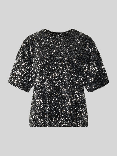 Jake*s Casual Blusenshirt mit Rundhalsausschnitt Black 2