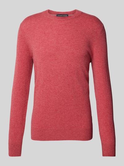 Christian Berg Men Gebreide pullover met ribboorden Metallic roze gemêleerd - 1