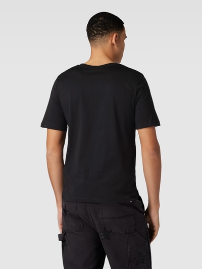 Jack & Jones T-shirt met labelprint, model 'CORP' Zwart - 5