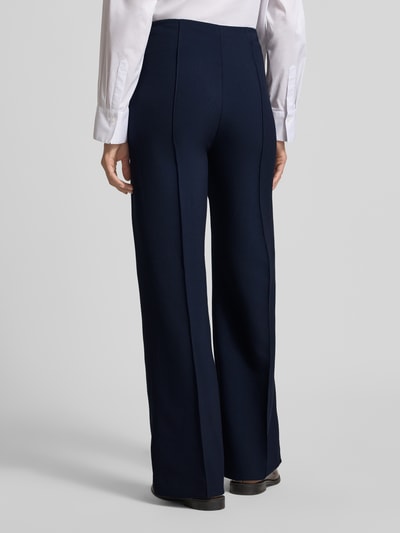 Tommy Hilfiger Wide Leg Stoffhose mit Viskose-Anteil Modell 'PUNTO' Marine 5