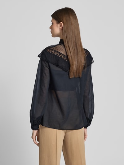 Weekend Max Mara Hemdbluse mit Knopfleiste Modell 'ASTICE' Black 5