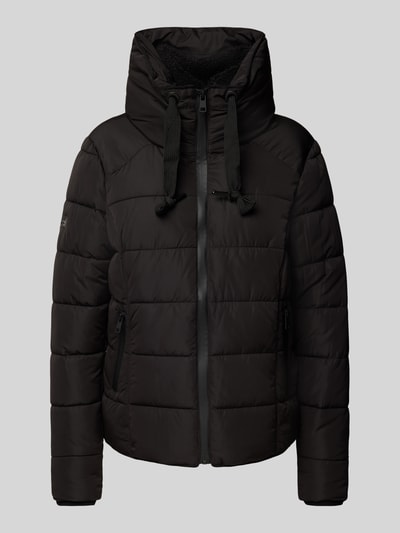 ZABAIONE Steppjacke mit Tunnelzug Black 2