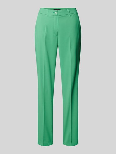 Betty Barclay Regular fit stoffen broek met persplooien Groen - 2