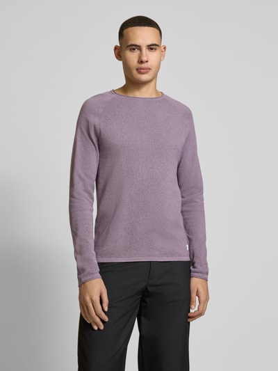 Jack & Jones Strickpullover mit Rundhalsausschnitt Lavender Melange 4