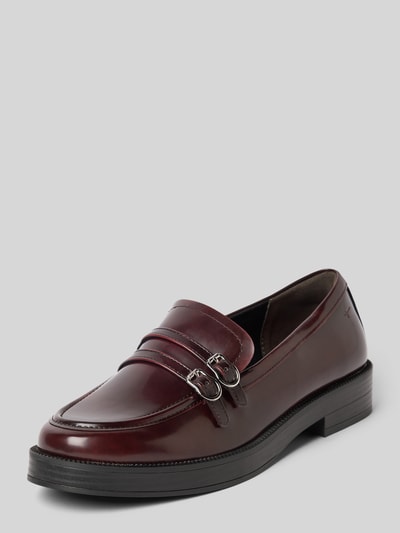 Tamaris Loafer aus echtem Rindsleder Bordeaux 1