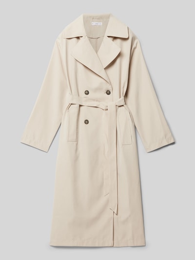 Mango Trenchcoat mit Bindegürtel Modell 'nantes' Beige 1