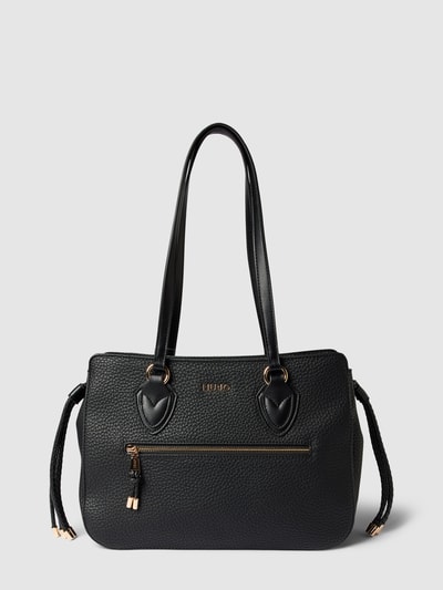 Liu Jo White Handtasche mit Label-Detail Black 1