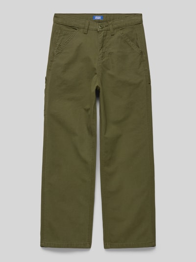 Jack & Jones Stoffhose mit 5-Pocket-Design Modell 'ALEX' Oliv 1