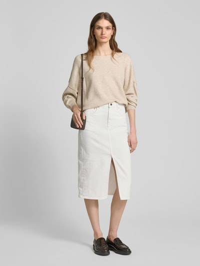 Gant Midi-rok in 5-pocketmodel Offwhite - 1