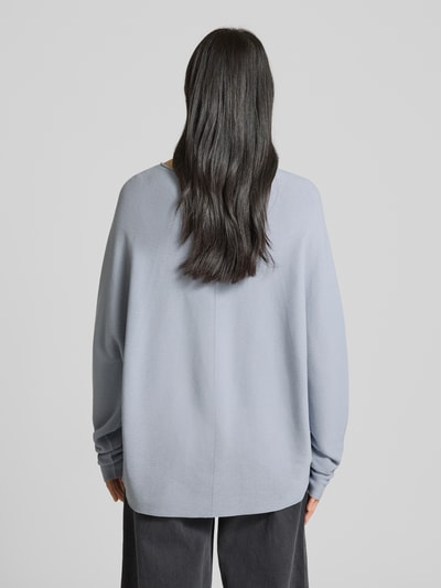 Drykorn Oversized gebreide pullover met ronde hals, model 'MAILA' Lichtblauw - 5