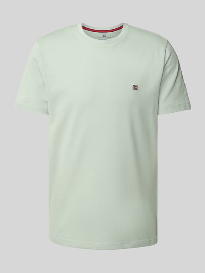 Christian Berg Men T-shirt z wyhaftowanym logo Oliwkowy 2