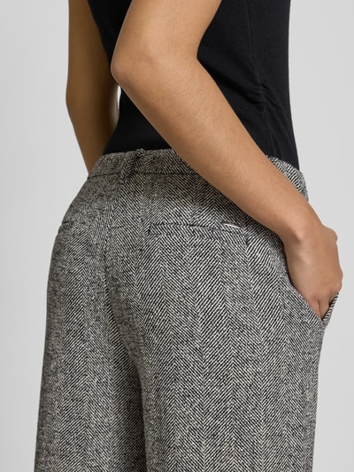 Brax Spodnie ze wzorem na całej powierzchni model ‘MAINE’ Średnioszary melanż 3