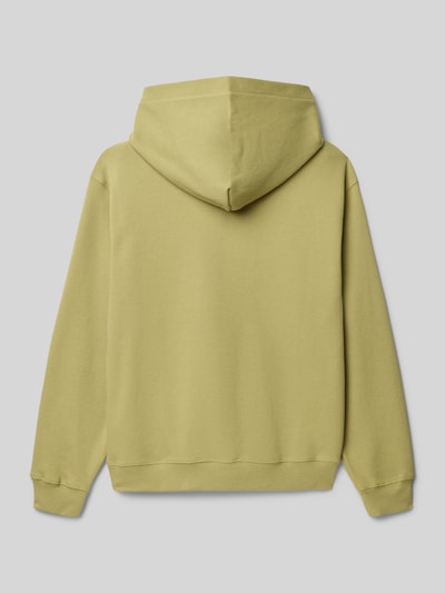 Calvin Klein Jeans Hoodie met labelstitching en kangoeroezak Kaki - 3