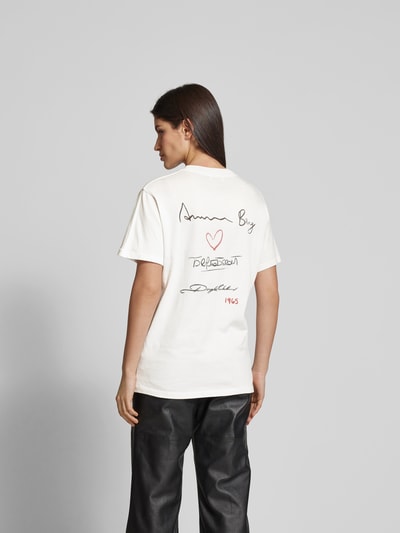 Anine Bing T-Shirt mit Foto-Print Ecru 5