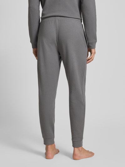 HUGO Regular fit sweatpants van katoenmix, model 'AUSTIN PANTS' Antraciet - 5
