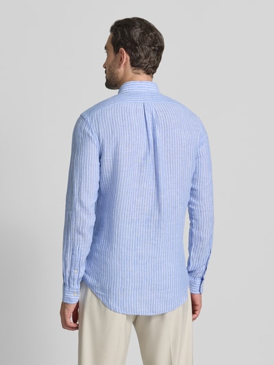 Polo Ralph Lauren Regular fit vrijetijdsoverhemd van puur linnen Marineblauw - 5