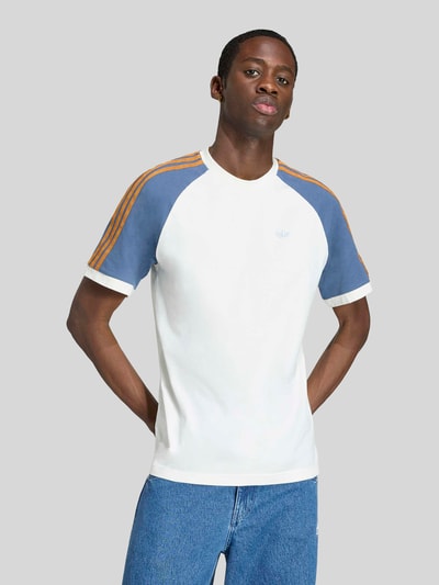adidas Originals Loose Fit T-Shirt aus reiner Baumwolle Modell 'CALI' Rauchblau 3