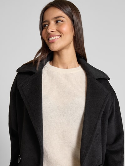 ICONS Cinzia Rocca Mantel mit Reverskragen Black 3