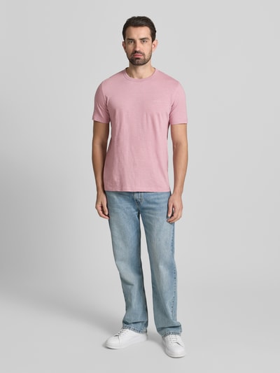 BOSS Orange Slim fit T-shirt van puur katoen, model 'TEGOOD'  Roze - 1