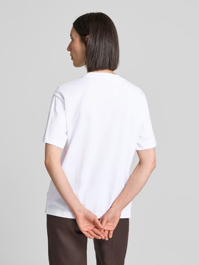 JOOP! T-Shirt mit Strasssteinbesatz Modell 'Tashi' Weiss 5