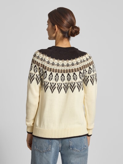 Dale of Norway Noorse trui van wol, model 'SULA' Offwhite - 5