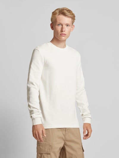 Calvin Klein Jeans Shirt met lange mouwen en labelpatch Offwhite - 4