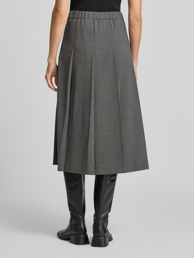 Jake*s Collection Midi-Rock mit Faltenpartie Dunkelgrau 5
