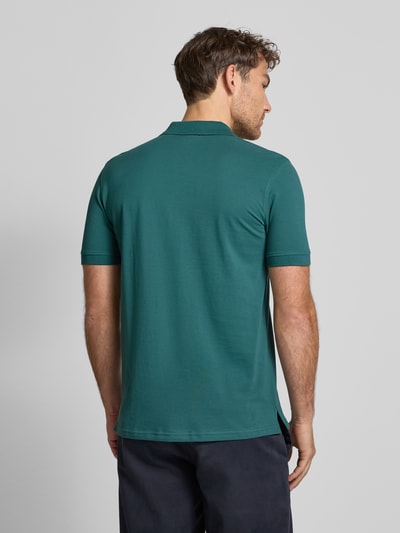 Christian Berg Men Koszulka polo z wyhaftowanym logo Metaliczny zielony 5