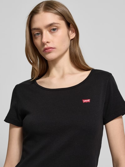 Levi's® T-Shirt mit geripptem Rundhalsausschnitt im 2er-Pack Black 3