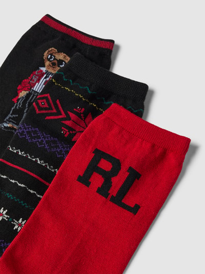 Polo Ralph Lauren Socken mit Allover-Muster im 3er-Pack Black 2