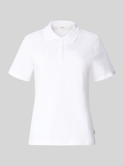 Produktfoto, Regular Fit Poloshirt aus Baumwoll-Mix von s.Oliver RED LABEL, efekt: jednolity kolor, kołnierzyk polo, krótki rękaw, pika, mieszanka bawełny