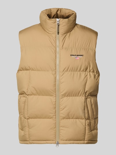 Polo Ralph Lauren Regular fit bodywarmer met labelstitching Kaki - 2