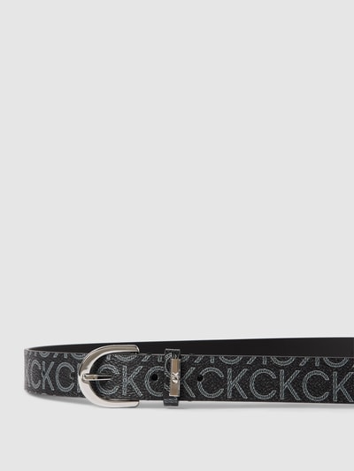 CK Calvin Klein Gürtel mit Allover-Muster Schwarz 2