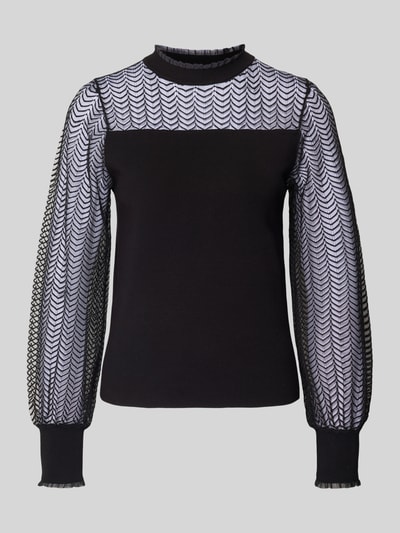 Zero Gebreide pullover van viscosemix Zwart - 2