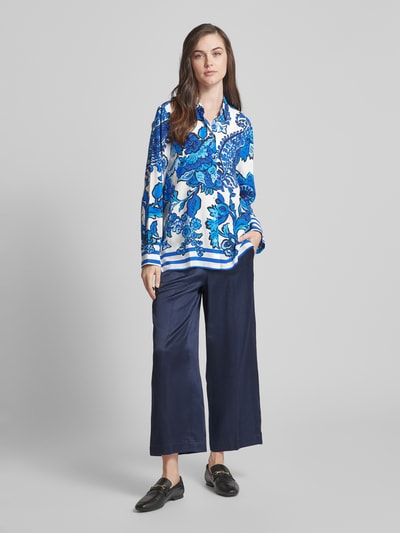 Emily Van den Bergh Blouse met bloemenprint Blauw - 1