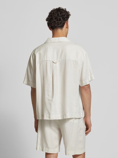 Calvin Klein Underwear Relaxed Fit Pyjama-Oberteil aus Leinen-Lyocell-Mix Beige 5