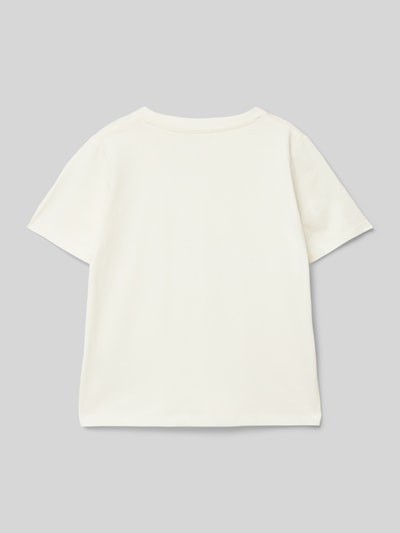 Tom Tailor Regular Fit T-Shirt aus reiner Baumwolle Offwhite 3