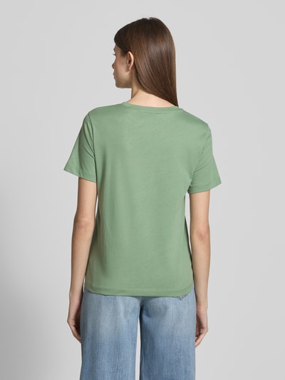 Gant T-Shirt mit Label-Stitching Mint 5