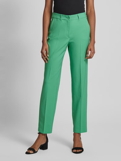 Betty Barclay Regular fit stoffen broek met persplooien Groen - 4