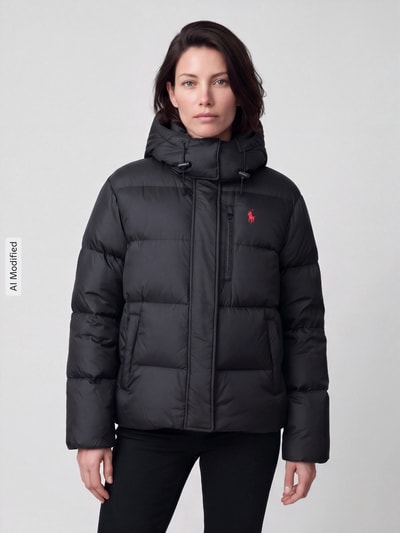 Polo Ralph Lauren Daunenjacke mit abnehmbarer Kapuze Black 4