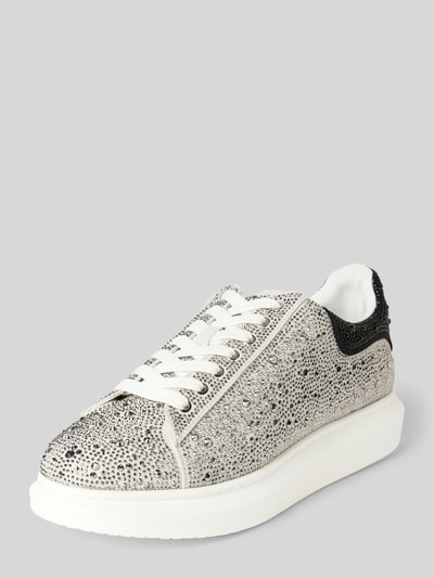 Steve Madden Sneakers met vetersluiting Zilver - 1