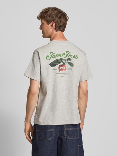 Levi's® T-Shirt mit Label-Print Hellgrau Melange 5