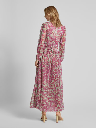 ADLYSH Maxi-jurk met paisleymotief Felroze - 5