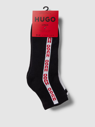 HUGO Socken im 2er-Pack Modell 'SIDE TAPE' Black 3